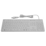 Mcl - clavier - �tanche, filaire, silicone - usb, ps / 2 - azerty - fran�ais - blanc