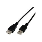 Mcl - rallonge de câble usb - usb (m) pour usb (f) - usb 2. 0 - 1 m - noir Mcl - rallonge de câble usb - usb (m) pour usb (f) - usb 2. 0 - 1 m - noir