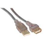 Mcl samar - rallonge de c�ble usb - usb (m) pour usb (f) - usb 2. 0 - 3 m - translucide