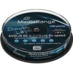 Mediarange - 10 x dvd + r dl - 8. 5 go (240 minutes) 8x - blanc - surface imprimable par jet d'encre ... Mediarange - 10 x dvd + r dl - 8. 5 go (240 minutes) 8x - blanc - surface imprimable par jet d'encre ...