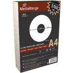 Mediarange - adh�sif - blanc - cd (41 x 118 mm) - 70 g / m - 100 �tiquette(s) (50 feuille(s) x 2 �tiquettes ...
