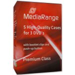 Mediarange retail pack 3er - dvd - box - bo�tier pour dvd - capacit� : 3 cd / dvd (pack de 5)
