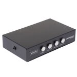 Mtal usb 2. 0 4 ports partager commutateur kvm slecteur bote hub partage commutateur adaptateur pour ...