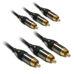 Metronic 419205 pack de 3 c�bles rca m / m 1, 5 m noir