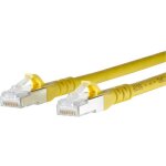 Metz connect - 1308452077 - e rj45 c�ble r�seau, c�ble patch cat 6a s / ftp 2. 00 m jaune avec cliquet ...
