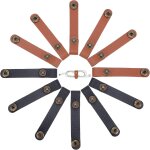 Mevronisshop - 12pcs clips de c�ble en cuir support usb attaches de fixation fil cordon organisateur ...