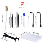 Mevronisshop - 17 pcs kit d'outils d'accessoires pour imprimante 3d, comprenant pince � epiler, cl�s ...