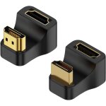 Mevronisshop - lot de 2 adaptateurs hdmi coude u, hdmi 2. 1 m�le vers femelle 8k @ 60 hz, connecteur ...