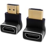 Mevronisshop - 2 pi�ces adaptateur hdmi coud� 8k, c�ble hdmi 2. 1 et rallonge hdmi male femelle, coud� ...