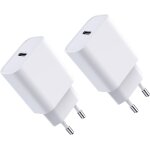 Mevronisshop - 20w chargeur usb c, prise pd3. 0 compatible avec i - phone 17 / 16 / 15 / 14 / 13 plus ...