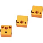 Mevronisshop - lot de 3 accessoires pour imprimante 3d  chaussette en silicone bloc chauffant en aluminium ...