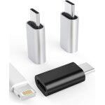 Mevronisshop - lot de 3 adaptateurs lightning femelle vers usb - c m�le, type de charge pour iphone 15 ...