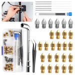 Mevronisshop - 30pcs buses pice dtache 0, 4 mm, 0, 2 mm, 0, 6 mm, accessoires pour imprimante 3d, ...
