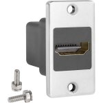 Mevronisshop - 4k hdmi rectangulaire panneau adaptateur hdmi 2. 0 femelle � femelle panneau montage connecteur ...