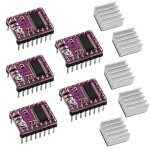 Mevronisshop - lot de 5 modules de pilote de moteur pas � pas drv8825 avec dissipateur thermique, convient ...