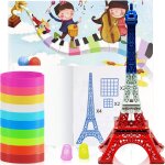 Mevronisshop - accessoires de stylo 3d pour enfants (modles + filament pla), 40 modles de stylo 3d ...