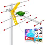 Mevronisshop - antenne tv ext�rieure 5 el�ments yagi ¿ r�ception tnt hd / uhd 4k ¿ antenne t�l�vision ...