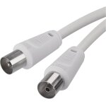 Mevronisshop - c�ble d'antenne coaxial 2, 5 m - c�ble coaxial pour t�l�vision num�rique, tv, r�cepteur, ...