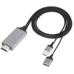 Mevronisshop - c�ble usb haute vitesse m�le + femelle vers hdmi, c�ble de conversion vid�o haute d�finition ...