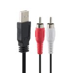 Mevronisshop - c�ble usb vers rca, c�ble rca vers usb, convertisseur audio av usb 2. 0 m�le vers 2 rca ...