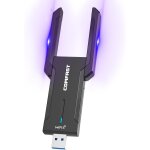 Mevronisshop - cl� wifi puissante, wifi 6e cl� wifi pour pc ax5400 mbps tri - bande 6ghz / 5ghz / 2, ...