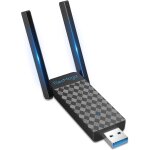 Mevronisshop - cl� wifi puissante, cle wifi ac1300 mbps double bande 2. 4ghz / 5ghz dongle wifi usb 3. ...