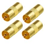 Mevronisshop - connecteurs coaxiaux d'antenne tv femelle � femelle adaptateur d'antenne tv femelle � ...