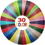 Mevronisshop - filament stylo 3d, 30 couleurs 1, 75mm recharge 3d pen filament, total 90m pour fil stylo ...
