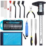 Mevronisshop - kit de 35 outils pour imprimante 3d, comprend un outil debur, un outil de nettoyage et ... Mevronisshop - kit de 35 outils pour imprimante 3d, comprend un outil debur, un outil de nettoyage et ...