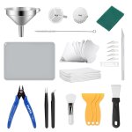 Mevronisshop - kit d'outils pour imprimante 3d rsine, accessoires pour imprimante 3d lcd, ensemble d'entonnoi ...