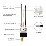 Mevronisshop - mk4 / xl hotend hot end kit de montage tte d'impression heater block avec buse silicone ...