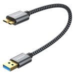 Micro b cble, cble usb 3. 0 5gbps mle a vers micro b cable pour toshiba western digital my passport ...