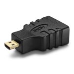 Micro hdmi vers hdmi adaptateur - type d pour le type a m�le vers femelle m port f connecteur jack