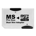 Micro sd tf memory stick ms pro duo psp carte double adaptateur 2 slot converter