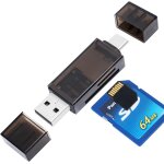 Micro sd usb card reader, sd / micro sd / sdxc / sdhc card adapter, type c / usb a, dual slot memory ...