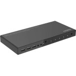 Microconnect - commutateur kvm / vid�o / audio - 4 x kvm / vid�o / audio - 1 utilisateur local - bureau ...