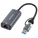 Microconnect mc - usbacnet2. 5g changeur de genre de cble usb c rj - 45 noir
