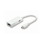 Microconnect mhl2 adaptateur micro usb vers hdmi mhl blanc