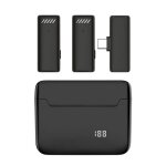 Microphone cravate sans fil s13  double microphone, interface usb - c / type - c, antibruit, avec tui ...