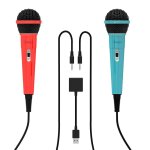 Microphones filaires 3. 5mm, 2 pices, avec double adaptateur jack 3. 5mm vers usb, pour ns switch ps5 ...
