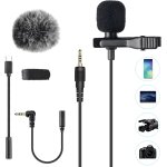 Microphone pc 3. 5mm jack audio avec clip et fourrure pare - br , 2m mini micro cravate interview condensateur ... Microphone pc 3. 5mm jack audio avec clip et fourrure pare - br , 2m mini micro cravate interview condensateur ...