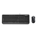 Bureau filaire microsoft 600 - ensemble clavier et souris - usb - allemand