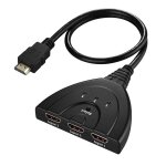 Mini 3 port splitter cble adaptateur hdmi compatible 1. 4b 4k * 2k 1080p switcher - monde internet - ...