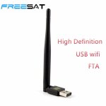 Mini adaptateur wifi usb sans fil pour botier smart tv android, avec antenne, pour satellite numrique ...