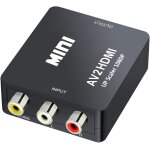 Mini av rca cvbs vers hdmi vido audio convertisseurs adaptateur support 720 1080p pour camra, xbox ...