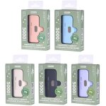 Mini batterie capsule 5000mah recharge rapide usb - c + ecran lcd iphone & android pour voyage et urgence ...