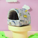 Mini cage en forme d'oiseau et de perroquet, dessin mignon, nid d'inde, petit animal, souris, rat, lit ...