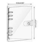 Mini classeur  feuilles mobiles a6, pochettes  bouton - pression, mini classeur de budget, couvertures ...