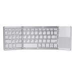 Mini clavier bluetooth  chargement usb, touchpad sans fil pliable, fin, pour pc, tablette et ordinateur ...