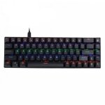 Mini clavier m�canique filaire �tanche avec essieu bleu, r�tro - �clairage, �tanche, 5 couleurs, type ...